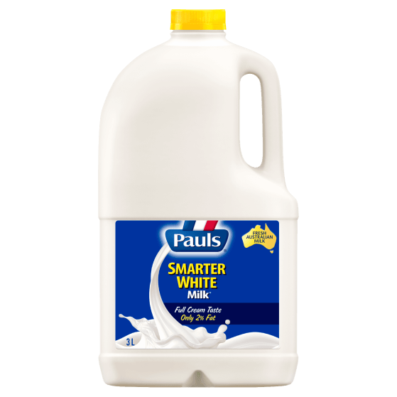 Pauls Smarter White 2 Fat Milk 3L pauls-smarter-white-2-fat-milk-3l
